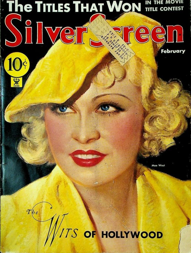 SILVER SCREEN magazine side cover February 1935