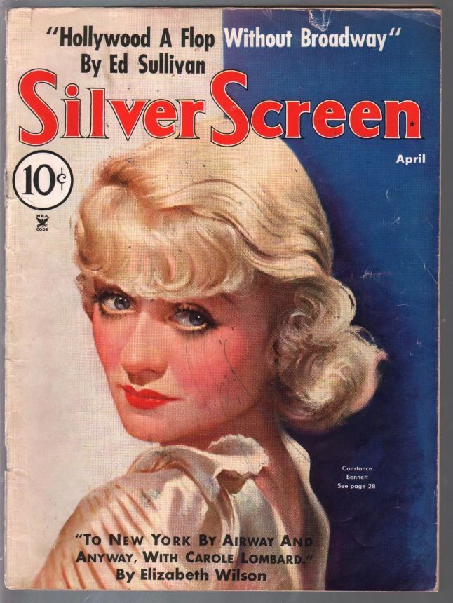 SILVER SCREEN magazine side cover April 1935