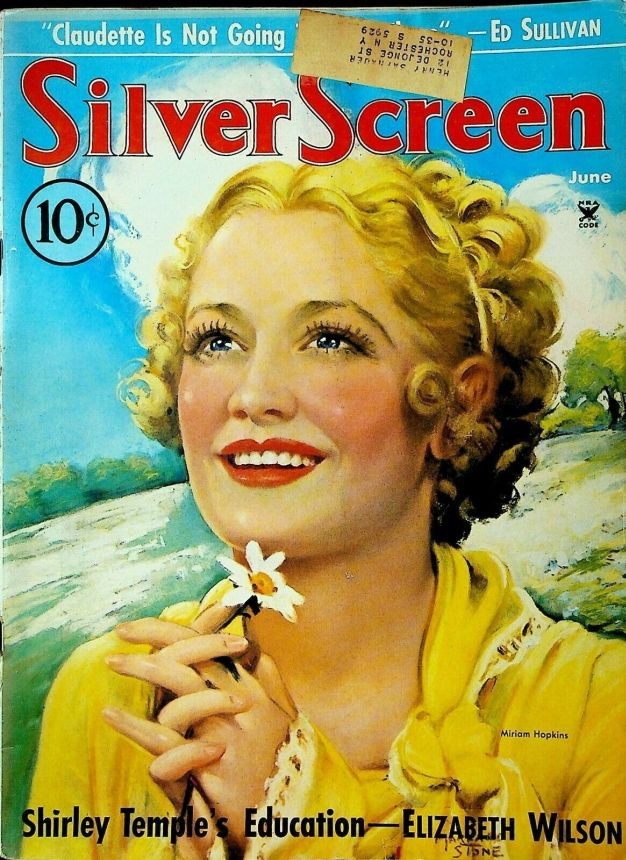 SILVER SCREEN magazine side cover June 1935