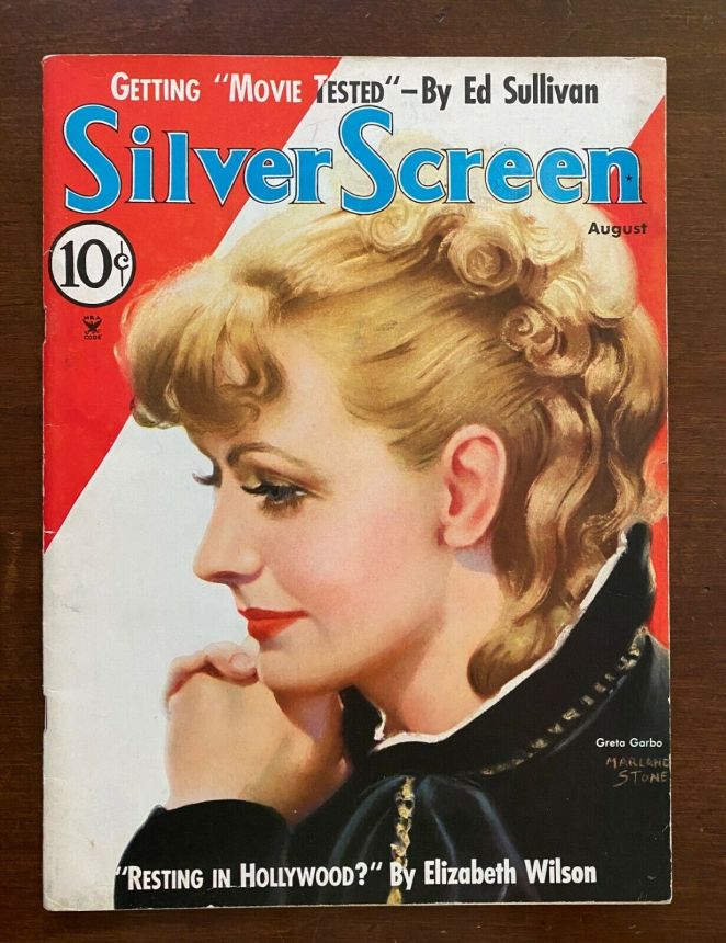 SILVER SCREEN magazine side cover August 1935