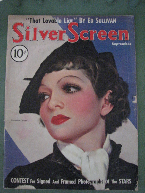 SILVER SCREEN magazine side cover September 1935