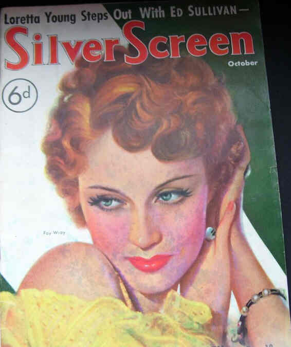 SILVER SCREEN magazine side cover October 1935