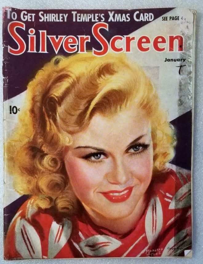 SILVER SCREEN magazine side cover January 1936