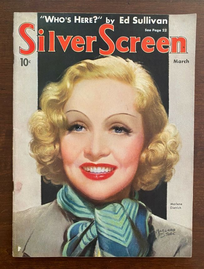SILVER SCREEN magazine side cover March 1936
