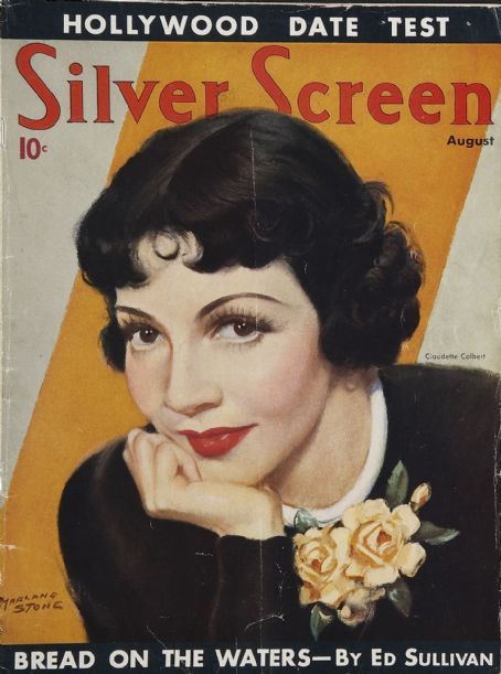 SILVER SCREEN magazine side cover August 1936