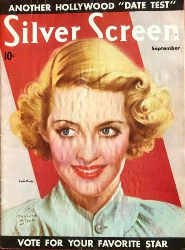 SILVER SCREEN magazine side cover September 1936