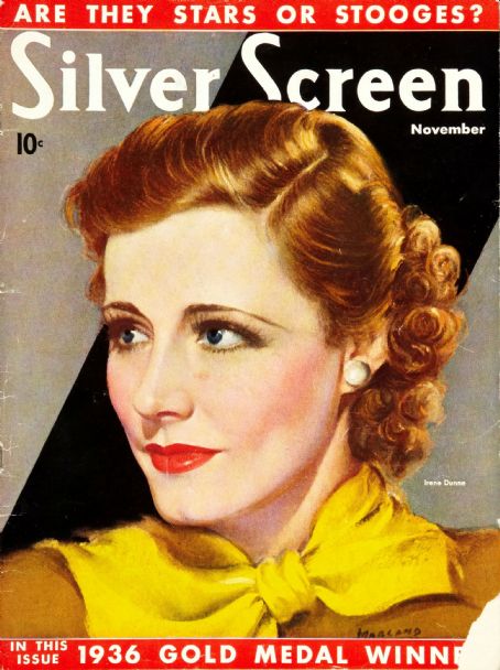 SILVER SCREEN magazine side cover November 1936