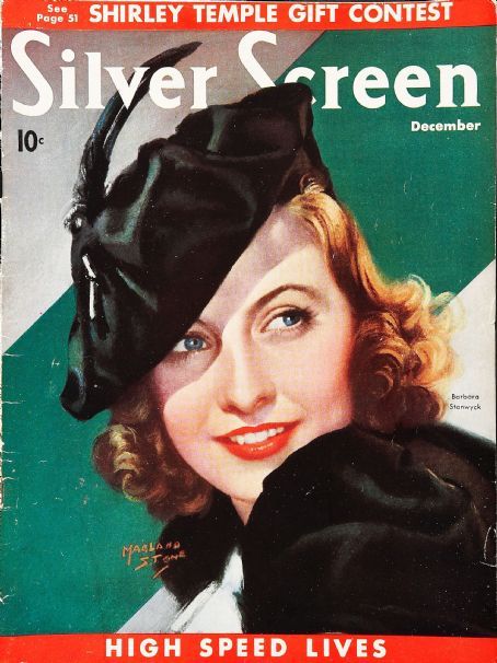 SILVER SCREEN magazine side cover December 1936