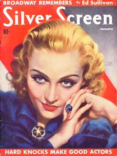 SILVER SCREEN magazine side cover January 1937