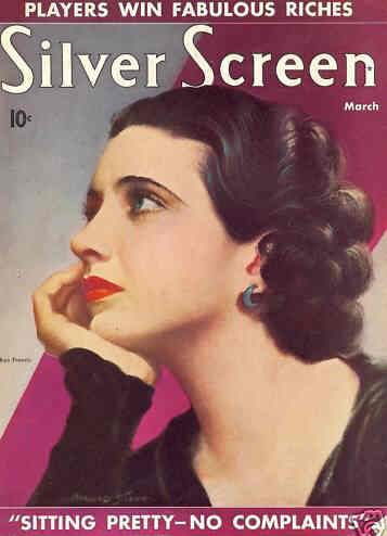 SILVER SCREEN magazine side cover March 1937