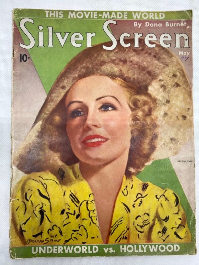 SILVER SCREEN magazine side cover May 1937