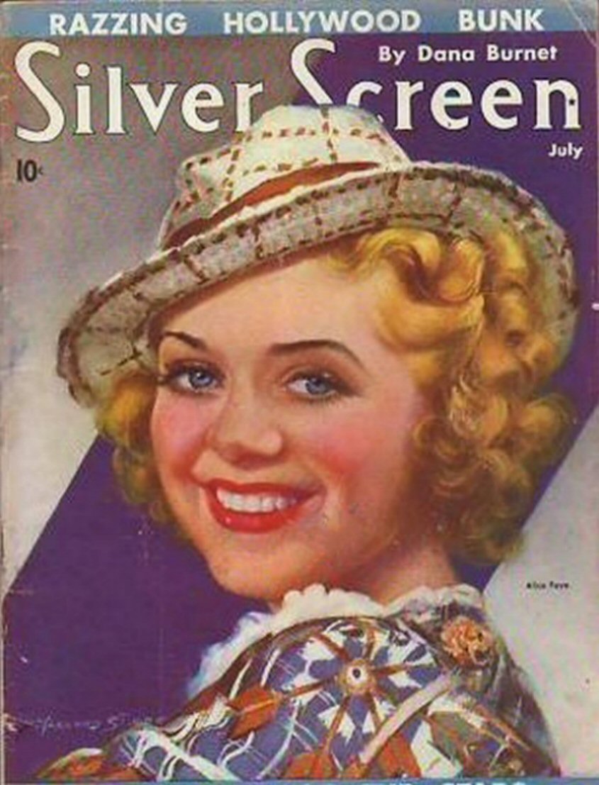 SILVER SCREEN magazine side cover July 1937