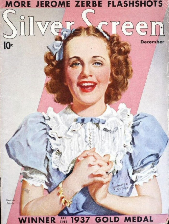 SILVER SCREEN magazine side cover December 1937
