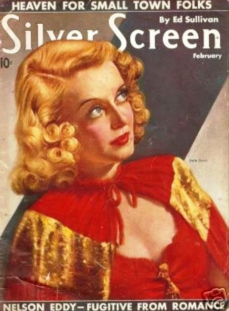 SILVER SCREEN magazine side cover February 1938