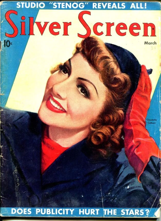 SILVER SCREEN magazine side cover March 1938