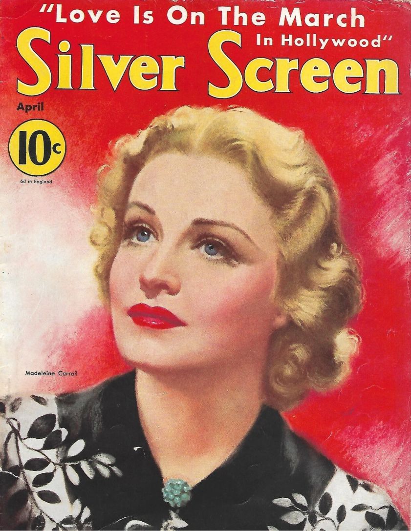 SILVER SCREEN magazine side cover April 1939