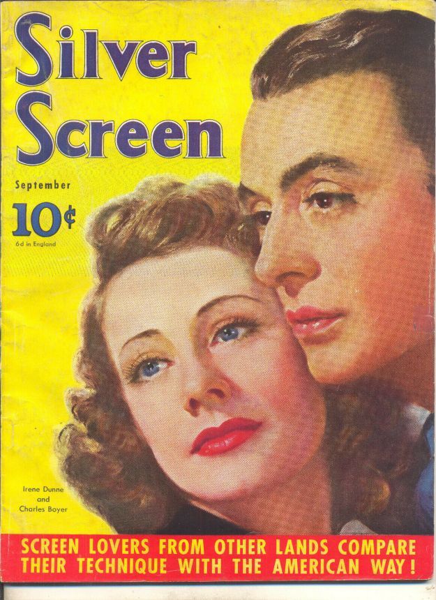SILVER SCREEN magazine side cover September 1939