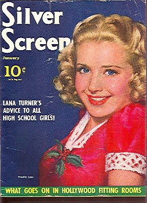 SILVER SCREEN magazine side cover January 1940