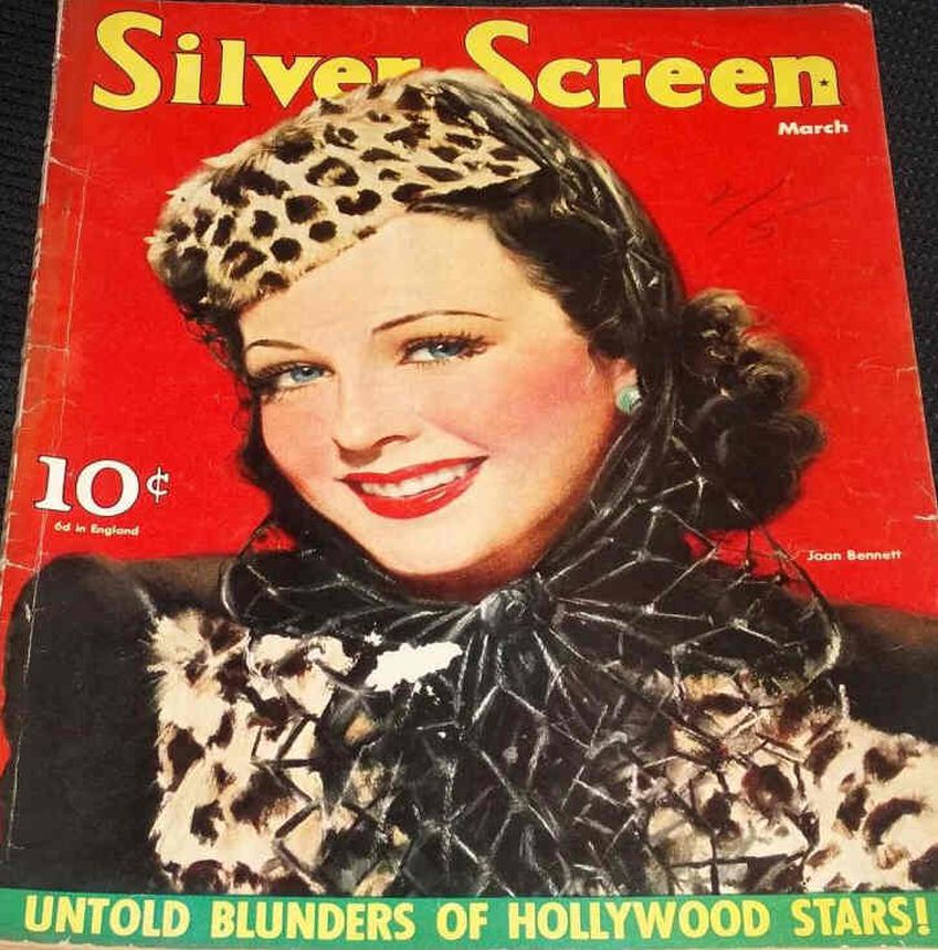 SILVER SCREEN magazine side cover March 1940