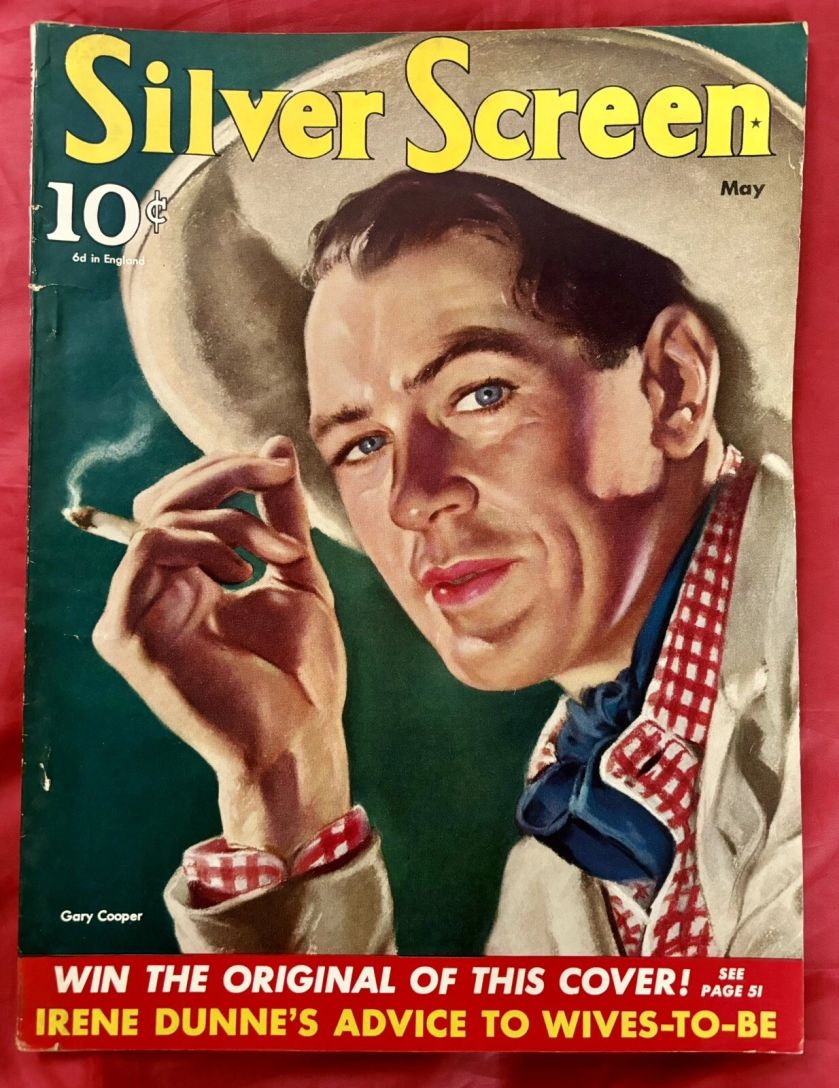 SILVER SCREEN magazine side cover May 1940
