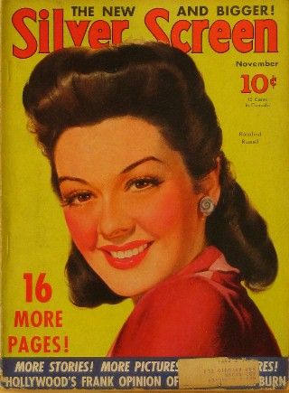SILVER SCREEN magazine side cover November 1940