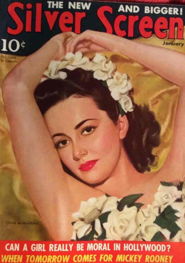 SILVER SCREEN magazine side cover January 1941