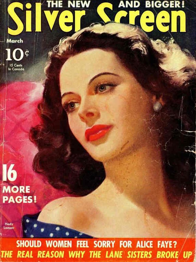 SILVER SCREEN magazine side cover March 1941