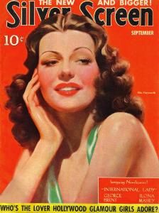 SILVER SCREEN magazine side cover September 1941