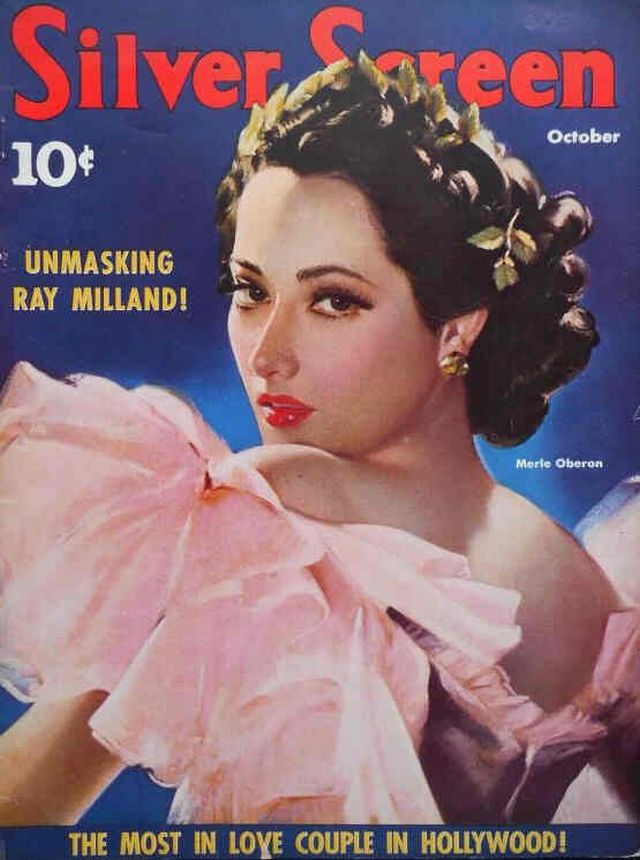 SILVER SCREEN magazine side cover October 1941