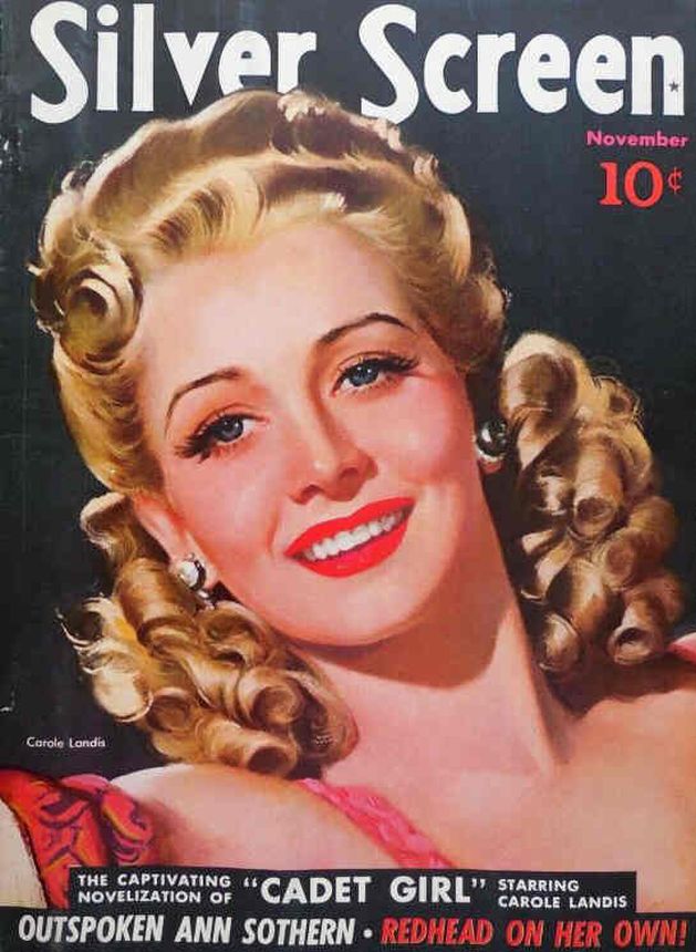SILVER SCREEN magazine side cover November 1941