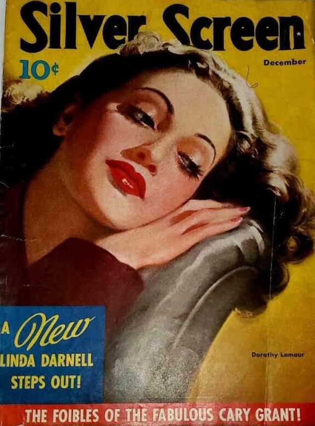SILVER SCREEN magazine side cover December 1941