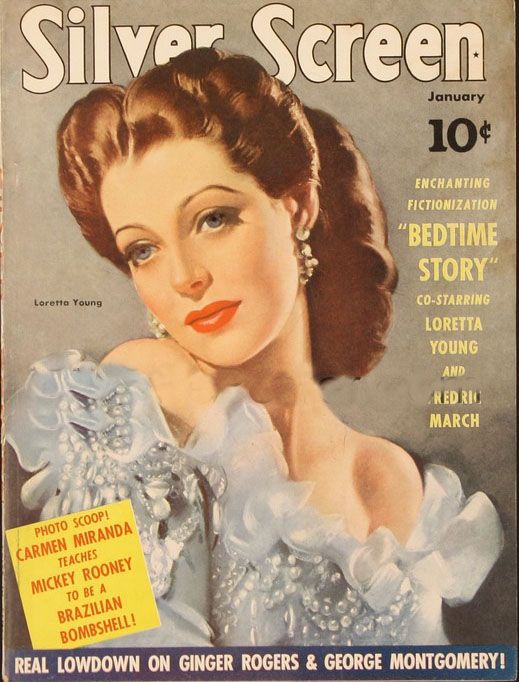 SILVER SCREEN magazine side cover January 1942