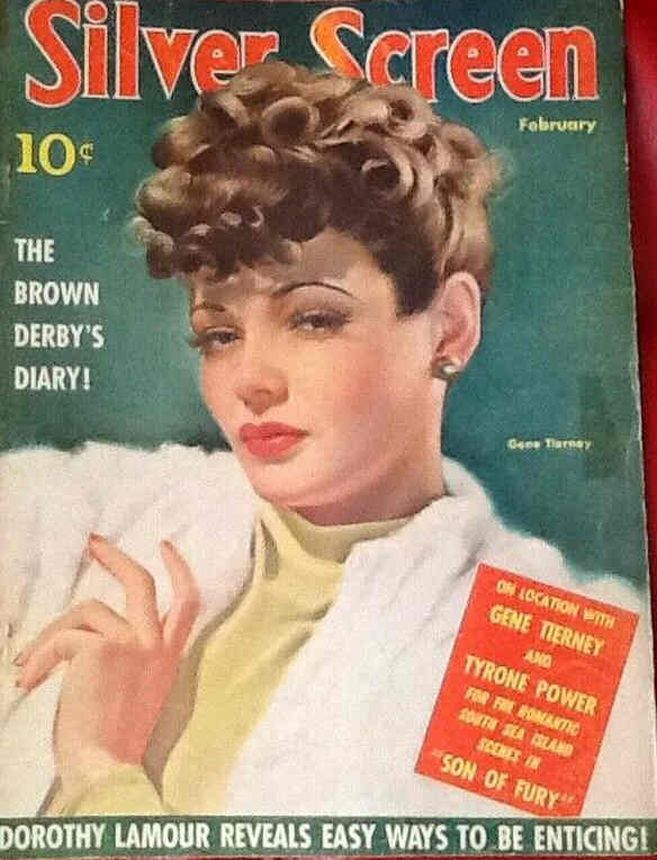 SILVER SCREEN magazine side cover February 1942