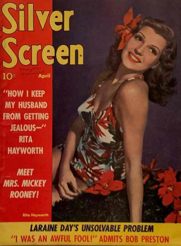 SILVER SCREEN magazine side cover April 1942