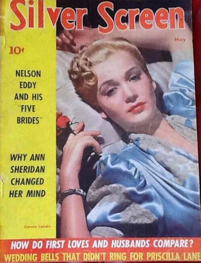 SILVER SCREEN magazine side cover May 1942