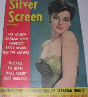 SILVER SCREEN magazine side cover November 1942