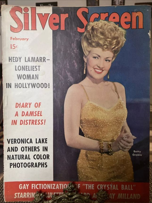 SILVER SCREEN magazine side cover February 1943