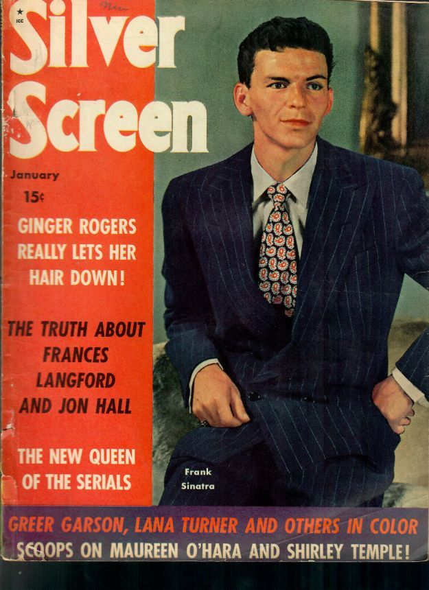 SILVER SCREEN magazine side cover January 1944