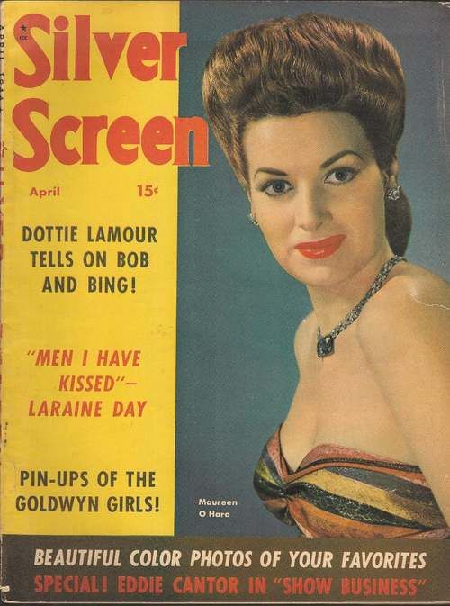 SILVER SCREEN magazine side cover April 1944