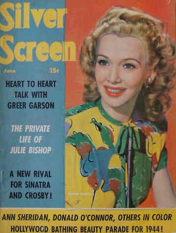 SILVER SCREEN magazine side cover June 1944