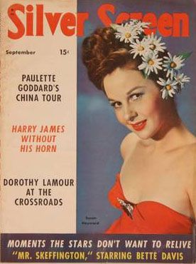 SILVER SCREEN magazine side cover September 1944