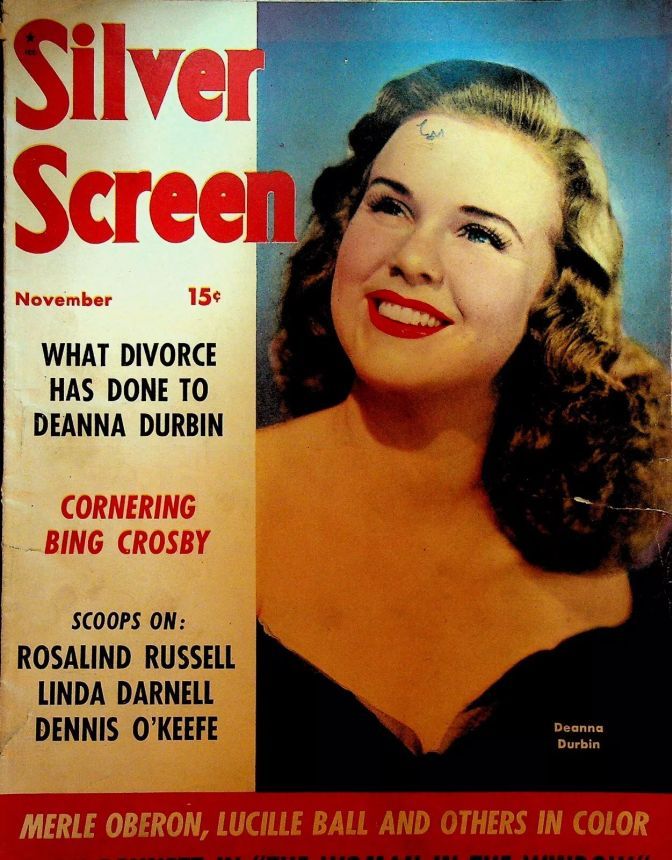 SILVER SCREEN magazine side cover November 1944