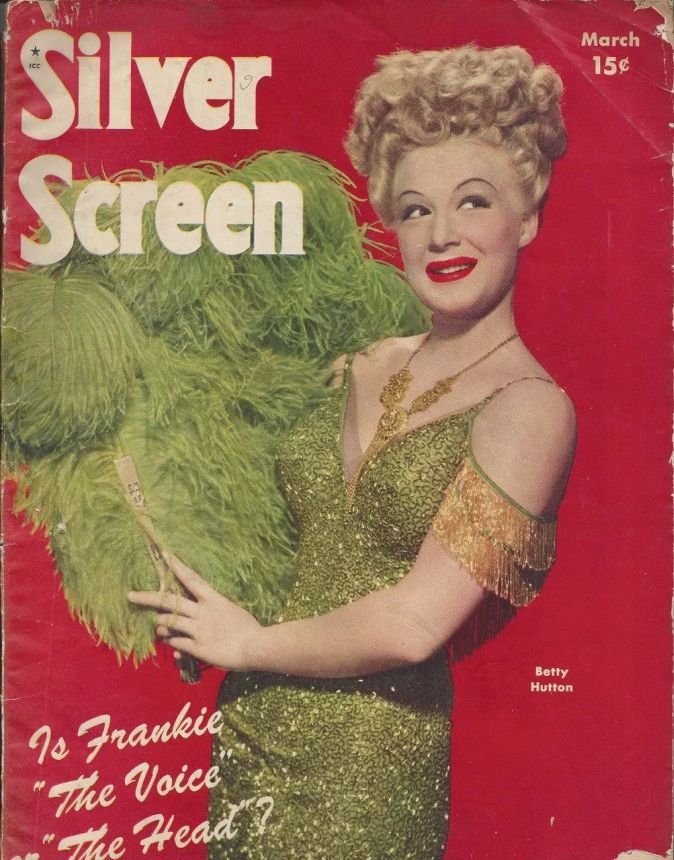 SILVER SCREEN magazine side cover March 1945