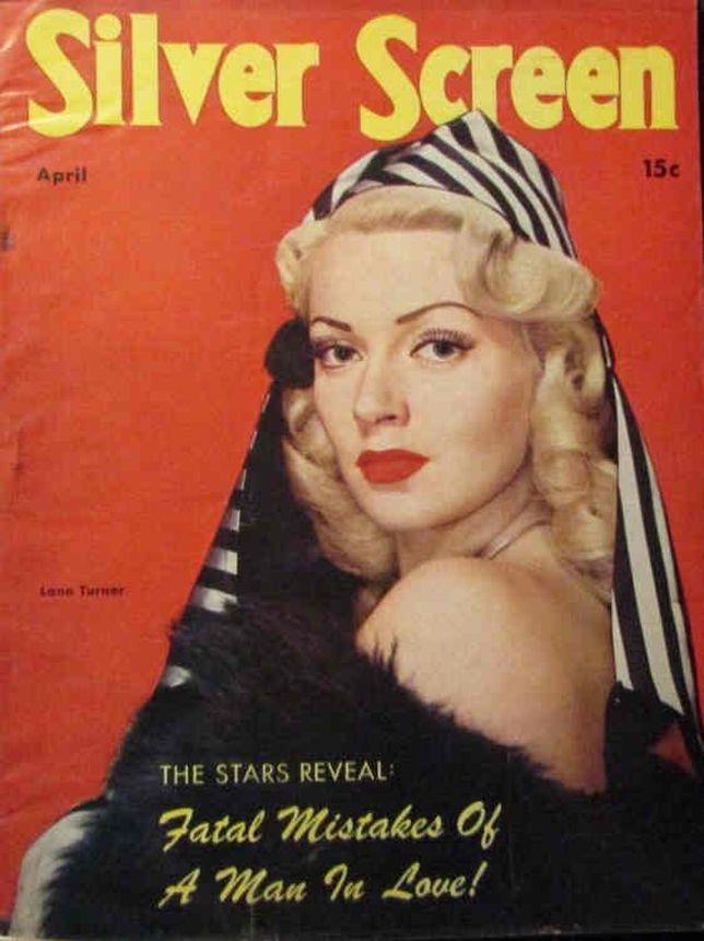 SILVER SCREEN magazine side cover April 1945