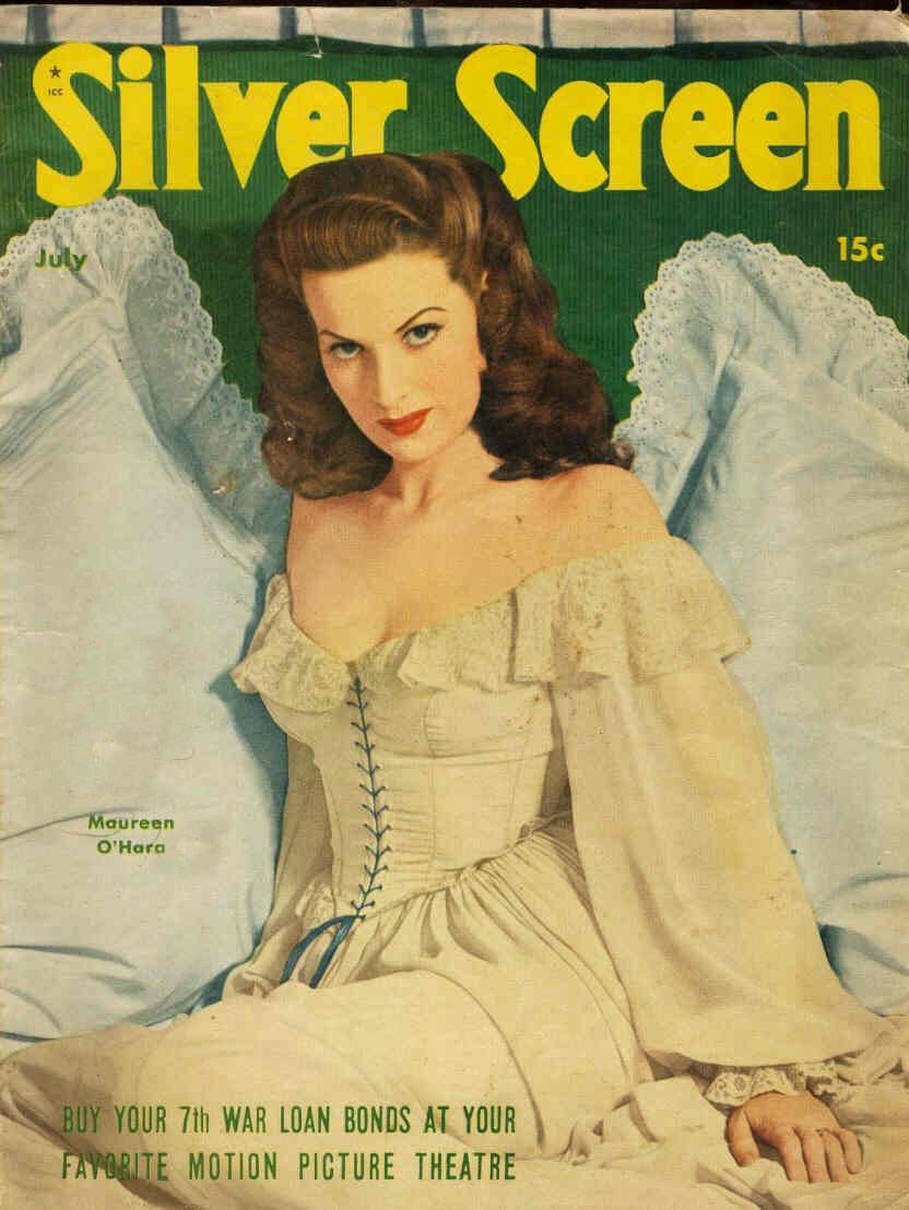 SILVER SCREEN magazine side cover July 1945