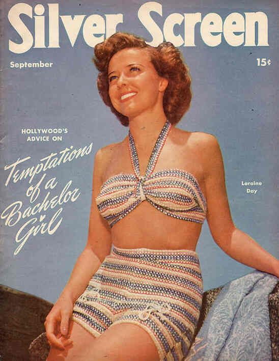 SILVER SCREEN magazine side cover September 1945