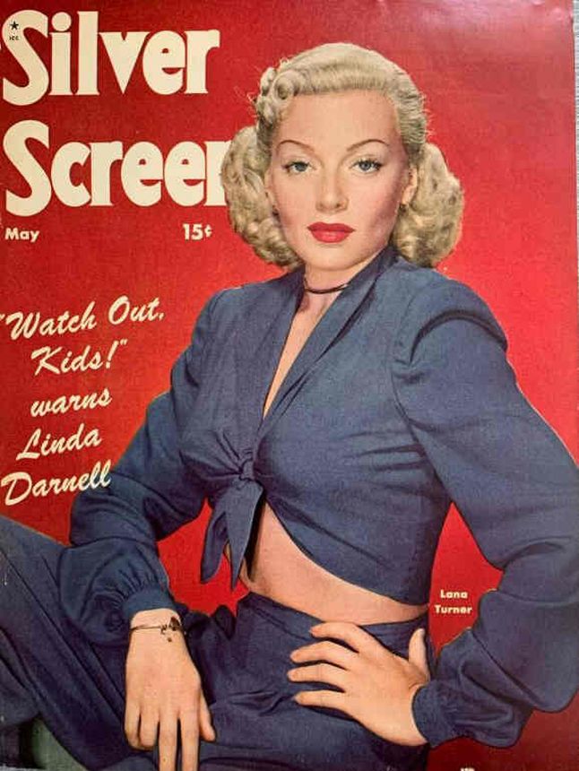SILVER SCREEN magazine side cover May 1946