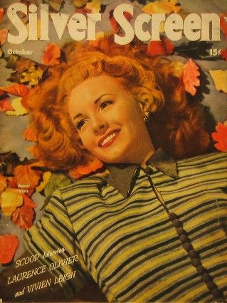 SILVER SCREEN magazine side cover October 1946