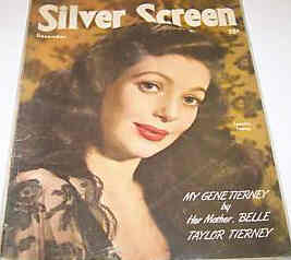 SILVER SCREEN magazine side cover December 1946