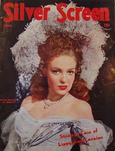 SILVER SCREEN magazine side cover June 1947